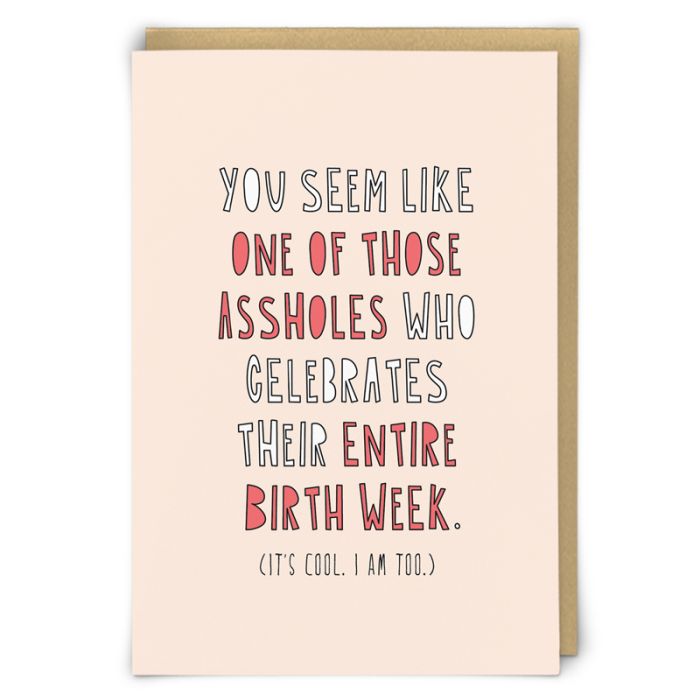 Birthday Card - Birth Week