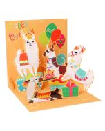 3D Pop-Up Card - Llamas