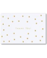 Boxed Thank You Cards - Gold Dots