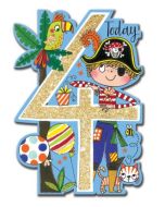 Age 4 - Pirate, parrot & palm tree