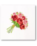 Quilling Card - Rose Bouquet