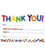 Boxed Thank You Cards - Bright Fill-In