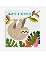 Birthday Card - Happy Sloth