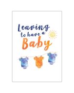 BIG Card - Leaving to Have a BABY (Clothesline)