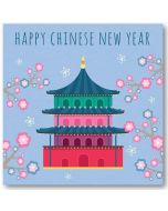 Chinese New Year Card - Temple
