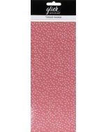 Tissue Paper - Peachy Pink Spots (4 sheets)