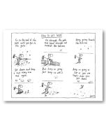 Greeting Card - How to Get There by Michael Leunig