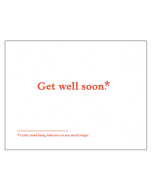 'Get Well Soon*' Card