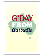 'G'day from Australia' Card