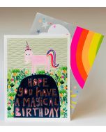 Birthday Card - Magical Birthday (Pink Unicorn) 