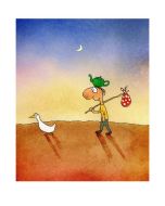 Greeting Card - Direction Finding Duck by Michael Leunig