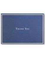 Boxed Thank You Cards - Navy Blue & Silver