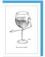 Greeting Card - The Wine Talking