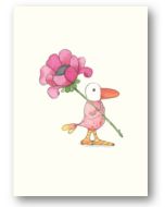 MINI Card - Bird & Flower