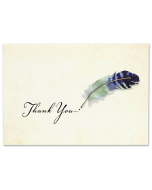 Boxed Thank You Cards - Watercolour Quill