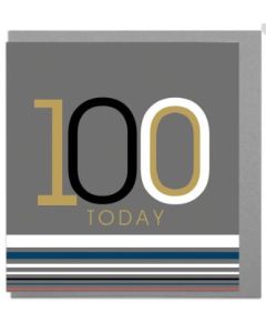 100th Birthday Card - Bold '100'