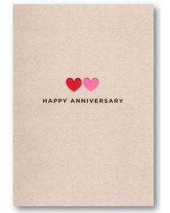 ANNIVERSARY Card - Two Hearts