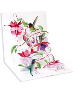 3D Pop-Up Card - Hummingbirds