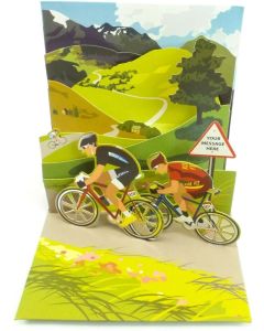 3D Pop-Up Card - Cycling