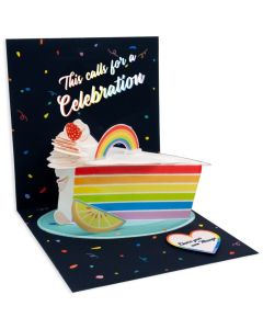 3D Pop-Up Card - Rainbow Cake 