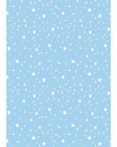 Folded Wrapping Paper - Stars on Blue