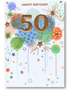 Age 50 Card - Wonderful Milestone