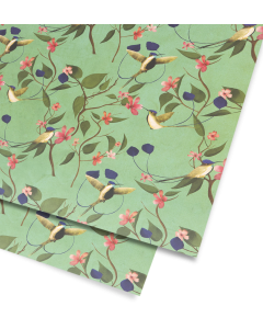 Folded Wrapping Paper - Hummingbirds