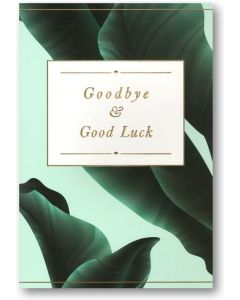 BIG Card - GOODBYE & Good Luck (Leaves)