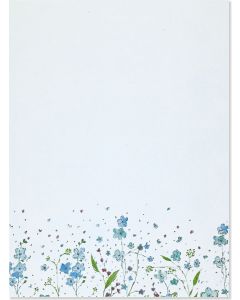 Writing Set - Blue Flowers