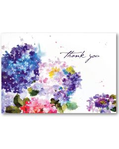 Boxed Thank You Cards - Hydrangeas