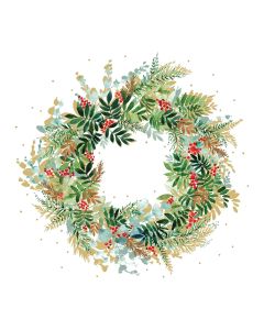Paper Napkins - Christmas Wreath