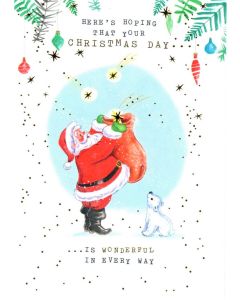 Christmas Card - Storybook Santa