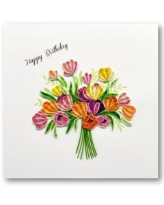 Quilling Card - BIRTHDAY Bouquet