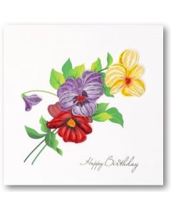 Quilling Card - Birthday Flowers