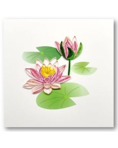 Quilling Card - Lotus Flowers