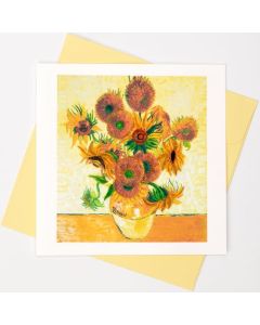 Quilling Card - Sunflowers by Vincent Van Gogh