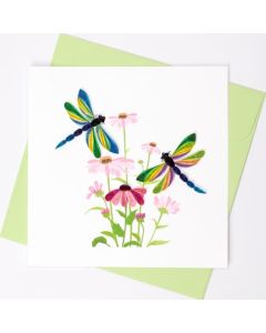 Quilling Card - Dragonflies
