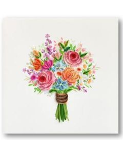 Quilling Card - Flower Posy 