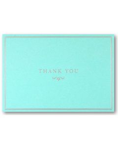 Boxed Thank You Cards - Blue Elegance
