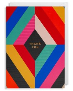 THANK YOU Card - Colourful Geo