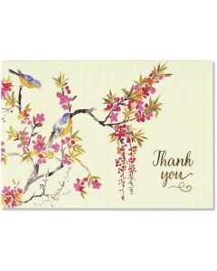 Boxed Thank You Cards - Blossoms and Bluebirds