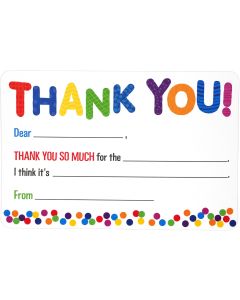 Boxed Thank You Cards - Bright Fill-In