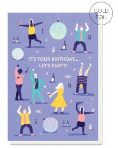 Birthday card - Let's Party 