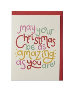Christmas card - Amazing as you are