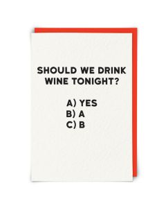 Greeting Card - Wine Tonight?