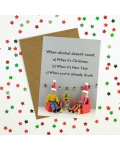 Christmas Card - When Alcohol Doesn't Count