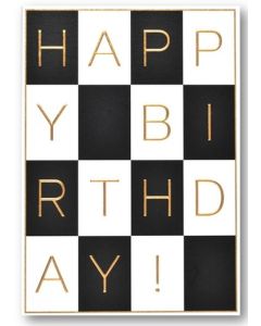 Birthday Card - Checkers