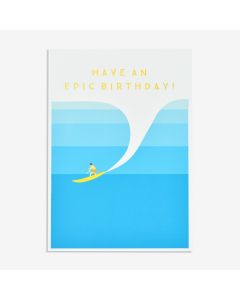 Birthday Card - Epic Wave