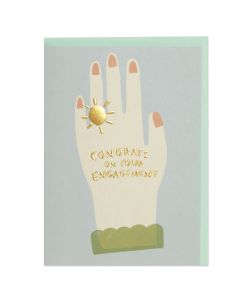 ENGAGEMENT card -  Hand with ring