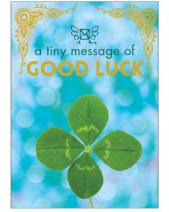 A tiny message of GOOD LUCK - 3D in a box